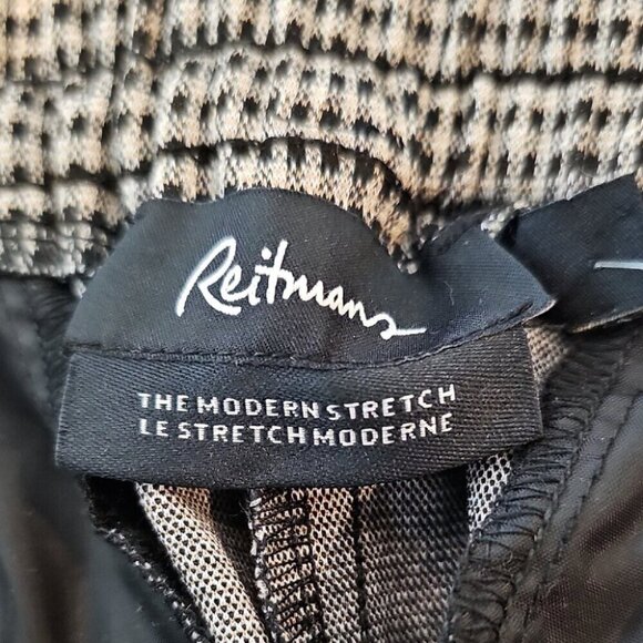 Reitmans Size 14 Black and White Patterned Tapered Pants - Picture 8 of 9
